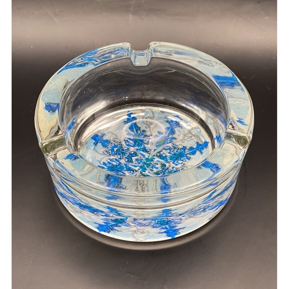 Vintage Camel Ashtray Signature Blends Mellow Heavy Glass Ash Tray - Picture 1 of 8